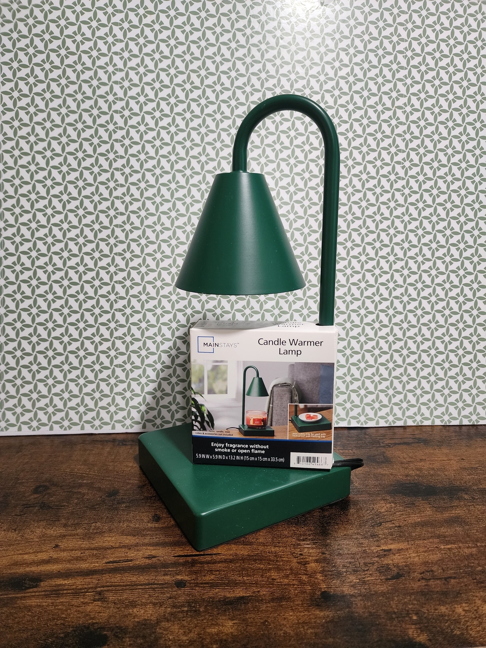 Mainstays Green Candle Warmer Lamp